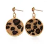 Stud Earrings Light Yellow Gold Color Alloy Many Style Round For Women Charm Jewelry