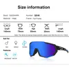 Outdoor Eyewear QUESHARK 13 Colors Women Men Mirror Cycling Sunglasses Printed Sports MTB Bicycle Eyewear Riding Road Bike Glasses Goggles QE48 230426