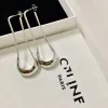 2023- earrings designer for women stud luxury gold heart shape pearl crystal gold double V letter 925s silver jewelry classic