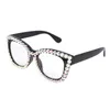 Lunettes de soleil classiques strass lunettes de lecture femmes bleu lumière bloquant dame hypermétropie Anti ordinateur lunettes