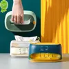 Neuer multifunktionaler Taschentuchbox-Halter zur Wandmontage, Papierhandtuch-Aufbewahrungsbox, Serviettenetui mit Feder-Schreibtisch-Organizer für die Küche zu Hause