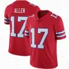 17 Josh Allen von Miller Stefon Diggs Football Jersey Dalton Kincaid Damar Hamlin Gabriel Davis Tre'davious White Dawson Knox Matt O James Cook Tyler Bass Kelly