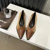 Jurk Schoenen Bailamos 2024 Lente Vrouwen Flats Lage Hak Ondiepe Slip Enkele Dames Elegante Puntschoen Pompen Mujer