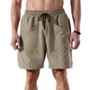 Gym Clothing Male Casual Mid Waist Shorts Pant Solid Splice Pocket Mens Clothes Under 20 Day Breathable Men Jogging