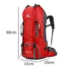 Outdoor Bags 2023 60L Backpack Camping Climbing Bag Waterproof Mountaineering Hiking Backpacks Molle Sport Rucksack 231124