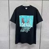 Designer nouvelles femmes t-shirt Shirt High Edition * 23 ans Summer Line Couple Style Loose Letter Print Sleeve T-shirt coréen de Luo Jia