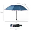 Umbrellas Uv Protection Windproof Short Handle Straight Solid Color Pongee Umbrella Women Men Sunny Rainy Customized Dbc Drop Delive Dhloj
