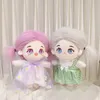 Lalki 20 cm Kawaii Idol Doll Anime Plush Star Dolls Schled Dostosowanie Figurka Bawełna Baby Plushies Toys Fani Kolekcja Prezent 230426