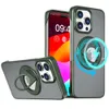 Electroplated Mobile Cases Magnetic Finger Ring Holder Phone Case for Mag safe Iphone 15 Pro Max