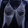 Other Jewelry Sets Rhinestone body chain suit sexy shiny tassel nightclub dress show tide underwear body chain