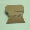 Cadeau cadeau 20pcs kraft papier oreiller boîte en carton petite taille sacs de bonbons