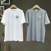Projektantka nowa koszula koszulka Koreańska Koreańskie lato 2023 luźna prosta koszulka z kreskówek