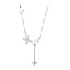 Chains Fashion Clavicle Chain Clear Crystal Butterfly Charm Necklaces & Pendants Choke For Women Party Statement Jewelry Dz059