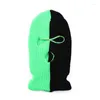 Berets Two-color Balaclava Three-hole Ski Mask Tactical Full Face Winter Hat Halloween Party Limited Embroidery