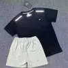 厚いトラップスタートラックスーツサマークイック乾燥セットTシャツデザイナースポーツ学生トレーニング陸上競技ランニングバスケットボールスポーツウェアアジアサイズBZ45