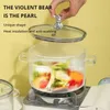 Soup Stock Pots Household Large Bowl Salad with Lid Instant Noodle Can Directly Cook Binaural Glass Pot 231124