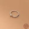 Cluster Rings La Monada 51-57mm Open 925 Silver For Women Fashion Real Woman Ring Fine Jewelry Elegant Layer Pearl