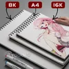 Painting Pens 8K16KA4 50 Sheets Thicken Paper Sketch Book Student Art Drawing Watercolor Graffiti Sketchbook School Stationery 230425