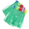 Decorative Flowers 2pcs Girls Hula Costume Prop Elastic Hawaiian Party Accessory