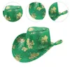 Berretti per adulti irlandesi Patricks Day Cappello da cowboy Donna Cappelli da donna Carnevale Halloween Festa di Natale Costume da vestire