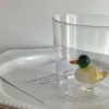 Copos de vinho criativos de copo de copo artesanal de copo 3D e forma de planta design de leite de café suco de suco de suco