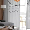 Tenda Pallacanestro Sport Grigio Voile Velato Per Soggiorno Caffè El Tulle Tende Finestra Decorazioni Per La Casa Camera Da Letto Tende