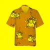 Chemises décontractées pour hommes Jumeast 3d mignon visage de vache drôle imprimé chemise hawaïenne hommes à manches courtes Anime dessin animé hauts amples Streetwear 5XLMen's