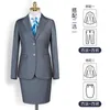 Costumes pour hommes sur mesure sur mesure femmes sur mesure affaires mariage formel travail 2 pièces veste manteau pantalon gris rayé Fashiondavid