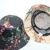 Sombreros de ala ancha VACIGODEN Mujeres Moda Flor 3D Impreso Sombrero Sombrero Sunbonnet Fedoras Chapeau al aire libre Pescador Caps De Pescador Gorros