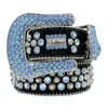 Luxury Simbosn Belts Designer Belt för män Kvinnor Shiny BB Diamond Classic Mens Belt Bling Rhinestones Midjeband Cinturones som gåva med låda