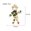 Broches Vintage Scarecrow For Women Unisex Rhinestone Cartoon Figuur Party Party Casual Broche Pin Gifts