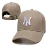 24 styles ny lettre de baseball casquettes d'été Strapback Golf Sports pour os femmes hommes Street Loisir Sport Fashion Snapback Chapeaux