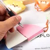 Animal Stress Relief Sticky Notes Keychain Portable Cartoon Shape Stickers Notebook Paper Message Office Memo Sticker