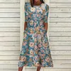 Casual Dresses Dress For Women Plus Size Loose Bohemian With Pockets Long Maxi Clothing Women's