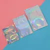 acks Foil Ziplock Bags Sacs refermables anti-odeurs Pochette en papier d'aluminium Mylar Ziplock Bags Holographic Rainbow Color 2022 NOUVEAU