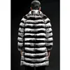 Men's Fur Faux Fur Coat Imitation Mink Midlength Roupos de inverno Zebra Print Fashion Casual 231124