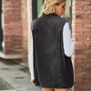 Frauen Westen 2023 Mode Denim Weste Für Frauen Ärmellose Beiläufige Lose Lange Jeans Jacke Mantel Straße Hipster Weibliche Kleidung S-XL