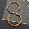 Bangle 2pcs/Set Gold Bracelets For Women Fashion Personality Ubranie