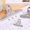 Bag Clips 20 pcslot Grip Bulldog spaper Letter Snacks Sketchpad Metal Clip Size 118mm150mm Stationery 230425