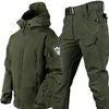 Men's Tracksuits Men Overalls Military Sets Clothes Tactical Workout Straight Pant Winter Male Many Pockets Cargo Tops Hiking Jogging