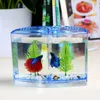 Tanks Blauw Acryl Aquarium Betta Tank Mini Incubator Vissenkom Voor Fry Isolatie Broederij Guppy Vis Reptielenkooi Schildpadhuis