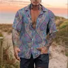 Chemises décontractées pour hommes Chemise pour hommes Été Hawaiian Animal Lion Graphic Prints Turndown Holiday Vêtements à manches courtes Tropical Streetwear