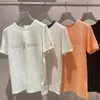 Kvinnors t-shirt träffar färg o-hals korta ärmar tees sommar bokstav tryck y2k toppar japansk mode cusual t-shirt alla matcher ropa mujer 230426