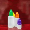 500PCS ciekłobok butelki 2 ml 5 ml 10 ml 15 ml 20 ml 30 ml 50 ml plastikowe butelki z czapką i cienkimi końcówkami puste pojemnik na ejuice