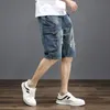 Men's Shorts Summer Streetwear Cargo Denim Shorts Men's Fashion Brand Retro Multi-pocket Short Pants Casual Trend Men's Short Jeans Masculino 230426