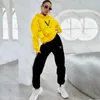 Designer Tracksuit damski 2 -częściowe spodnie luksusowy druk dreski luźne strój kobiety swobodny garnitur z długim rękawem moda bluza z kapturem sportowy zestaw do joggingu