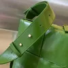 10A En Kaliteli BV'nin Şeker Arco Kamera Çantaları Moda Tasarımcısı Cowhide Düğümlü Kadın Omuz Çantası Lady Moda Orijinal Deri Avokado Yeşil Crossbody Bag Ücretsiz Nakliye