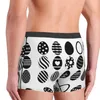 Underpants Easter Black Eggs Tile Pattern Boxershorts Men Male Double Sides Printed Soft Breathable Machine Wash Polyester Print