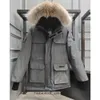 Kanadische Herren-Winter-Daunenjacken, dicke warme Parkas, Kleidung, Outdoor-Mode, Paar-Live-Übertragung, Mantel, Damen, Gänse 807 415