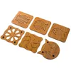 Mats Pads Cartoon Hollow Wooden Coaster Placemat Antiskid Pad Bottom With Sile Kitchen Thicken Anti Insation Mat Tray Dbc Drop Del Dhszf